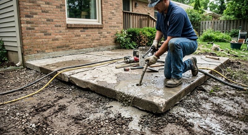 Concrete Patio Raising in Tampa, FL