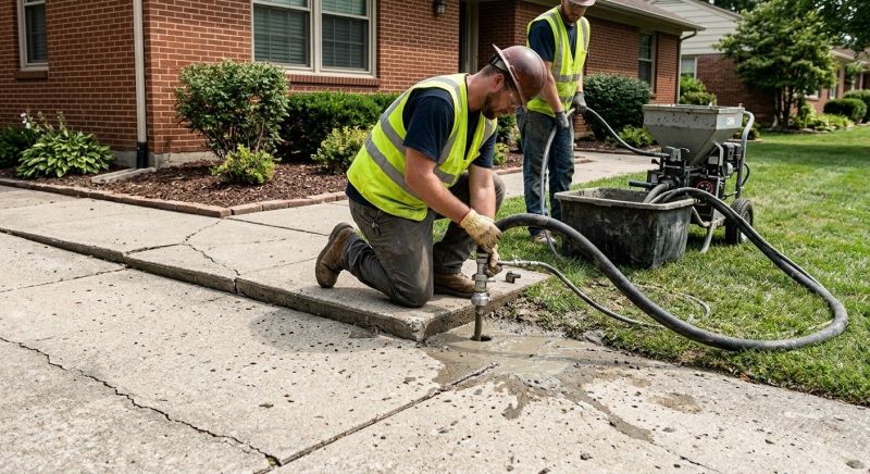 Sidewalk Leveling in Des Moines, IA